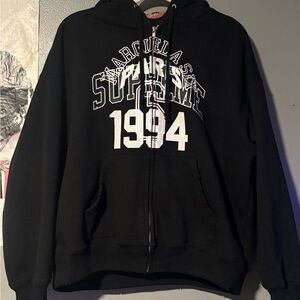 Supreme MM6 Black Zip-Up Hoodie – Size M, Great Condition